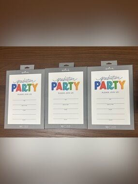Hallmark Graduation Party Invitations 🎓 3 packs = 30 invitations total